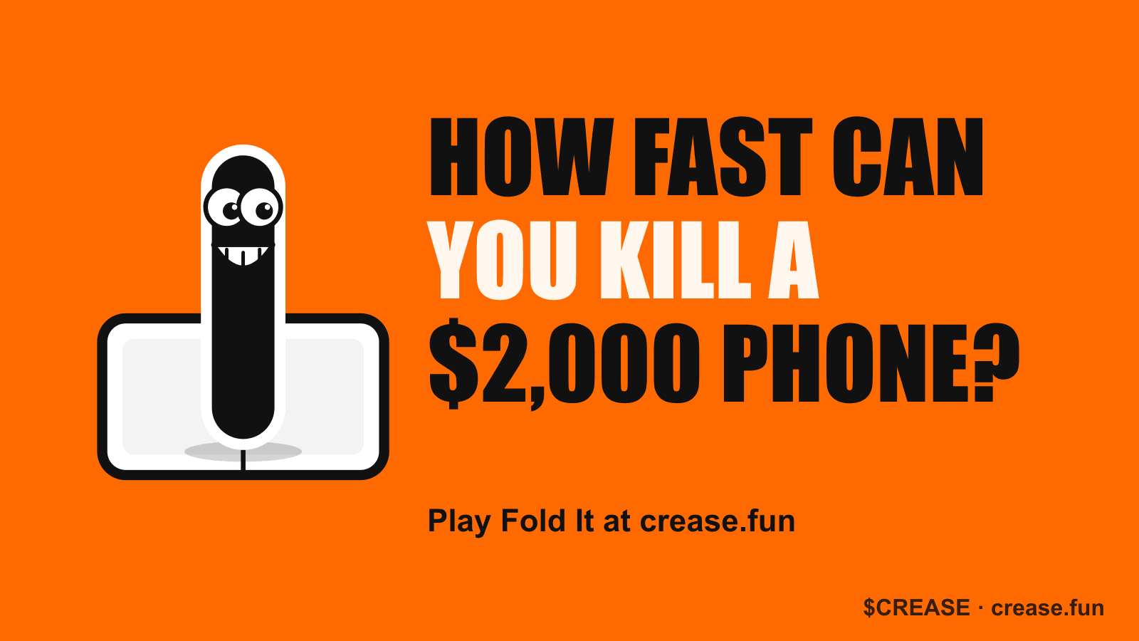 How fast can you kill a $2,000 phone?