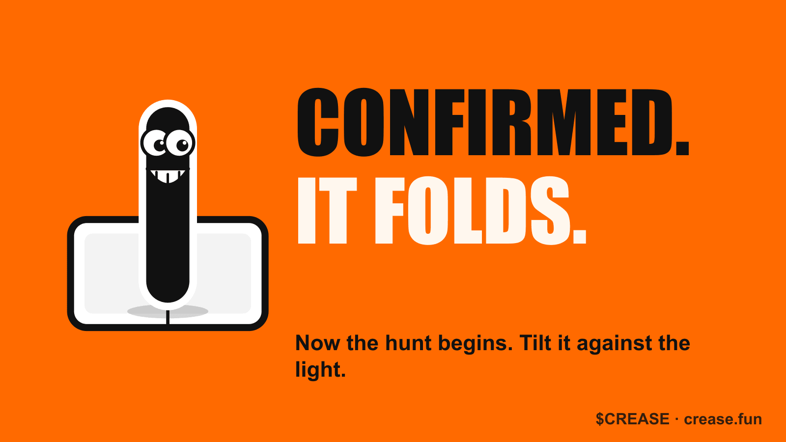 Confirmed. It folds.