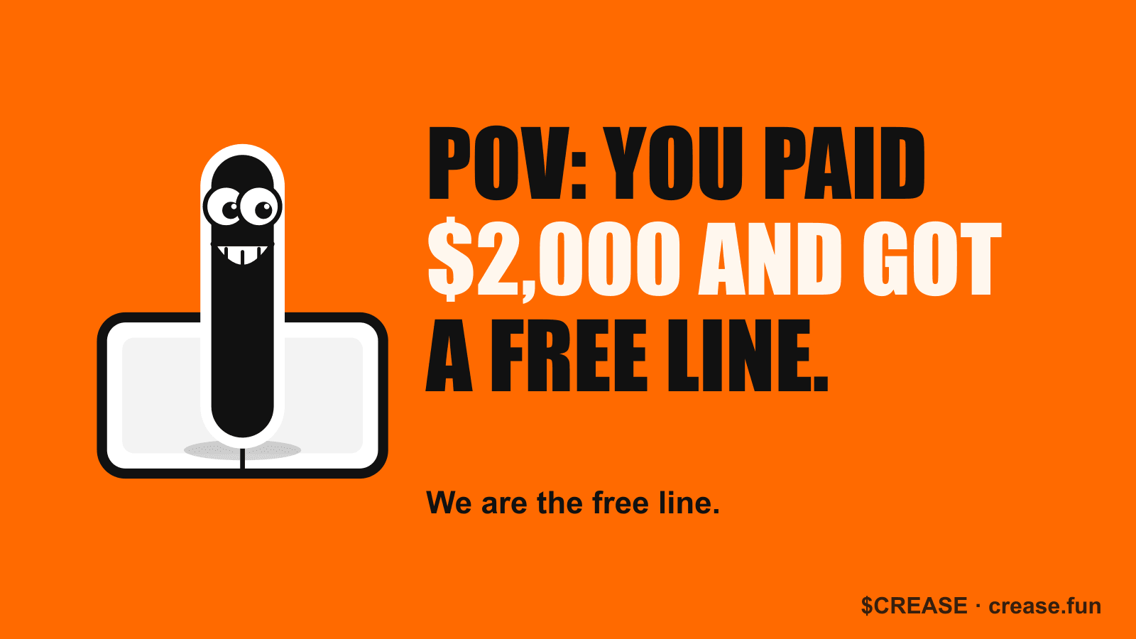 POV: you paid $2,000 and got a free line.