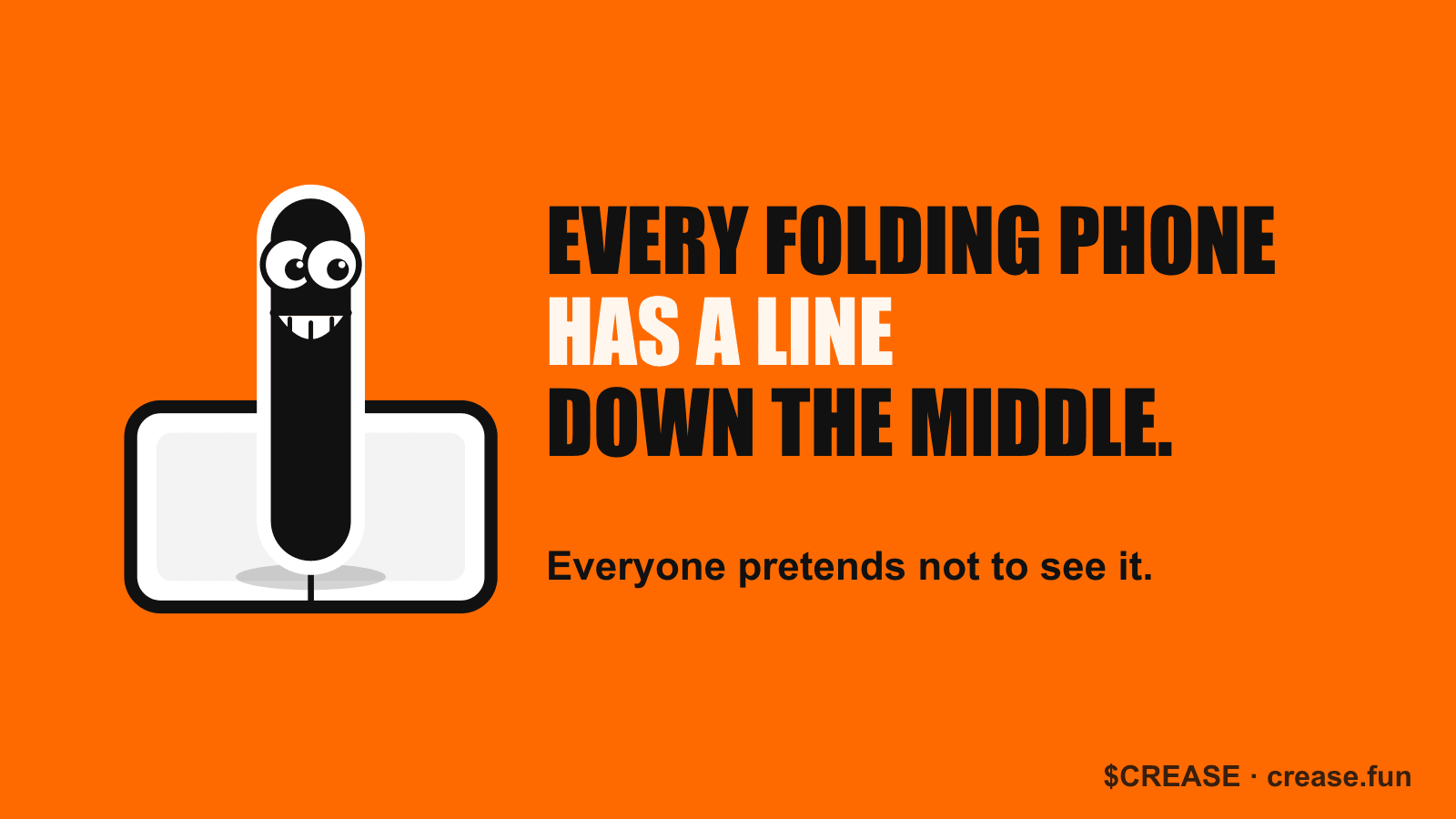 Every folding phone has a line down the middle. Everyone pretends not to see it.